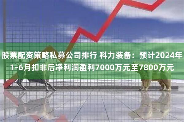 股票配资策略私募公司排行 科力装备：预计2024年1-6月扣非后净利润盈利7000万元至7800万元