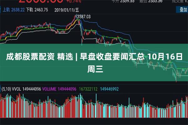 成都股票配资 精选 | 早盘收盘要闻汇总 10月16日 